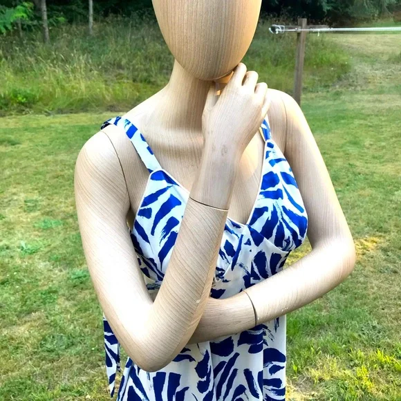 Alexis x Target • Blue Floral Botanical Full Skirt Handkerchief Flowing Dress XS - Picture 11 of 11